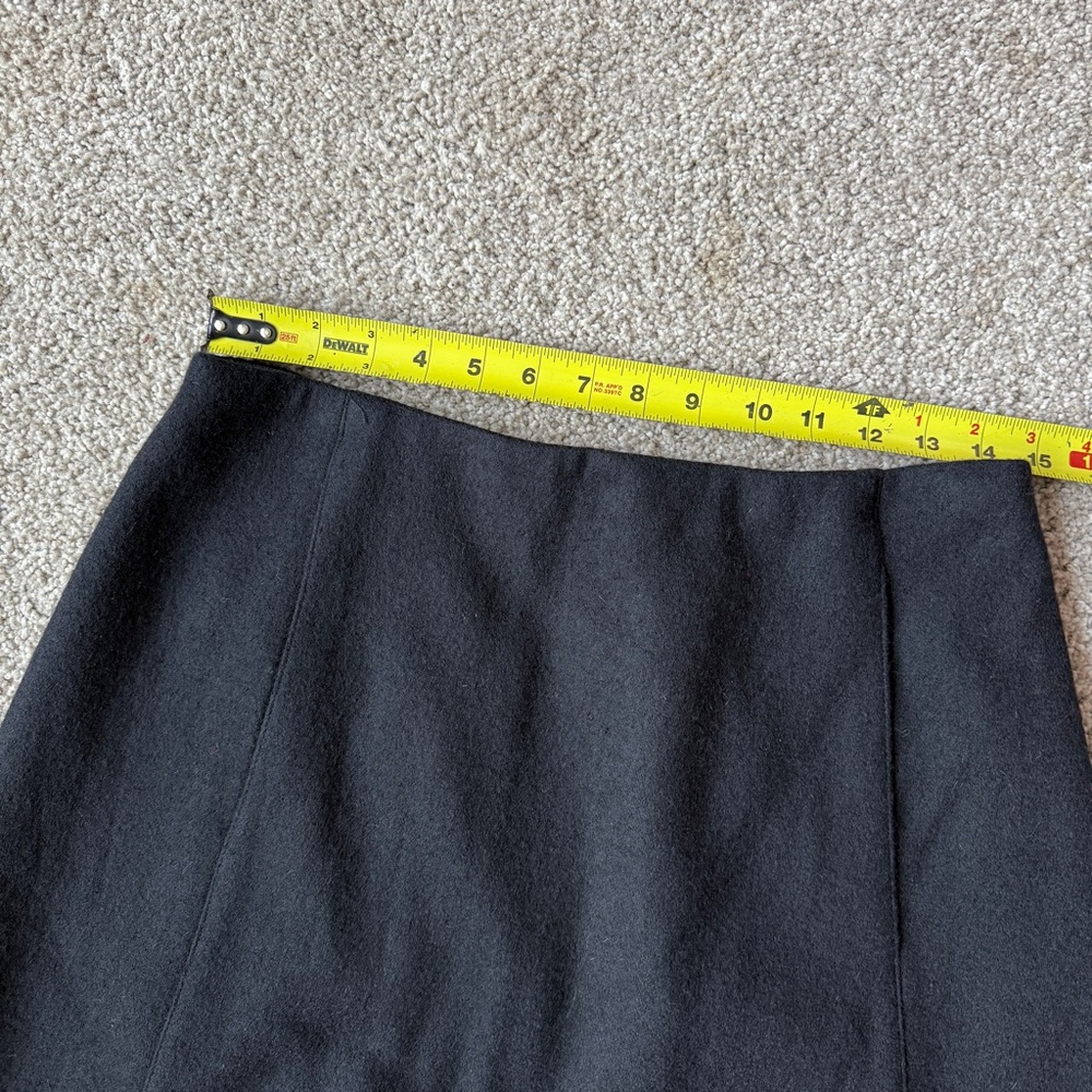 Marc Jacobs Black Wool A-Line Skirt - Picture 4 of 9